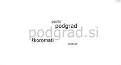 Desktop Screenshot of podgrad.si